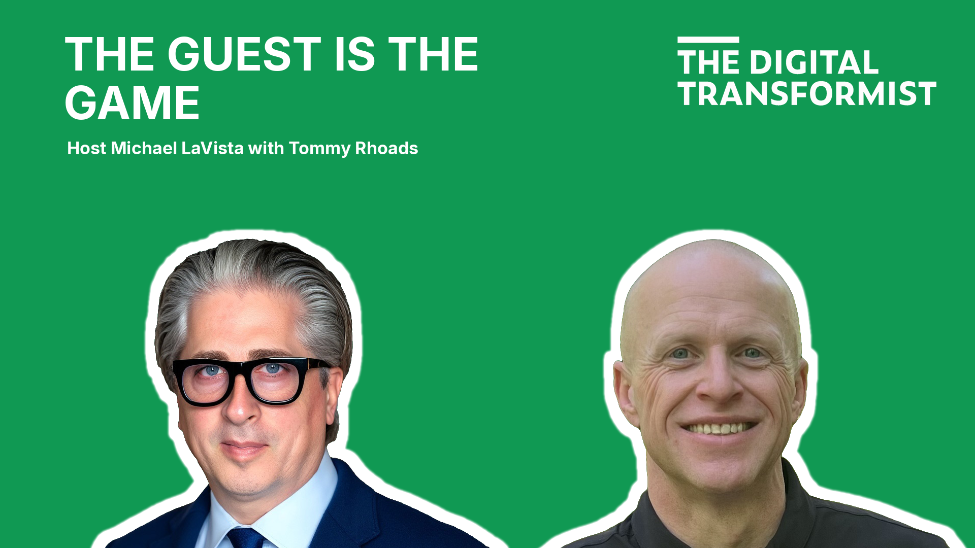 The Guest Is the Game episode artwork featuring host Michael LaVista and guest Tommy Rhoads.